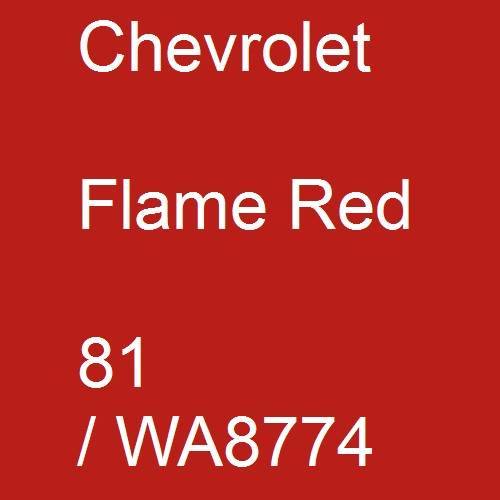 Chevrolet, Flame Red, 81 / WA8774.